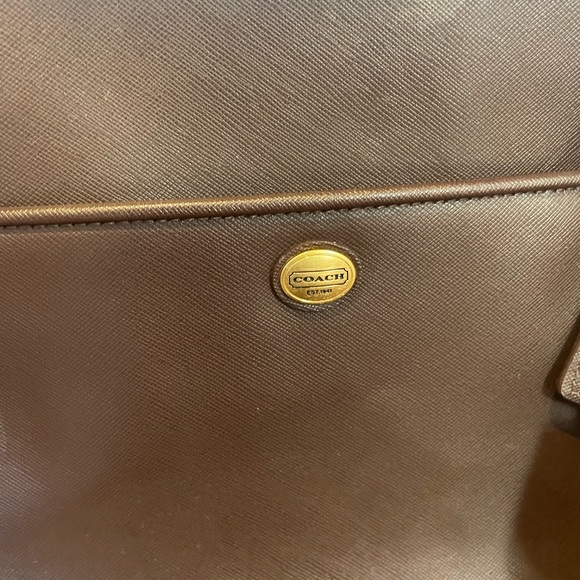 Brown Coach Tote - Picture 4 of 10